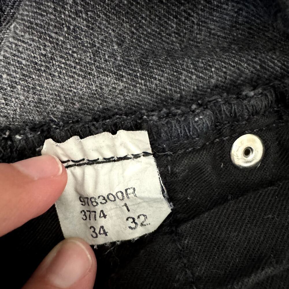 BDG Straight Cut-Off Stretch Faded Black Jeans 34x32 - Picture 5 of 6
